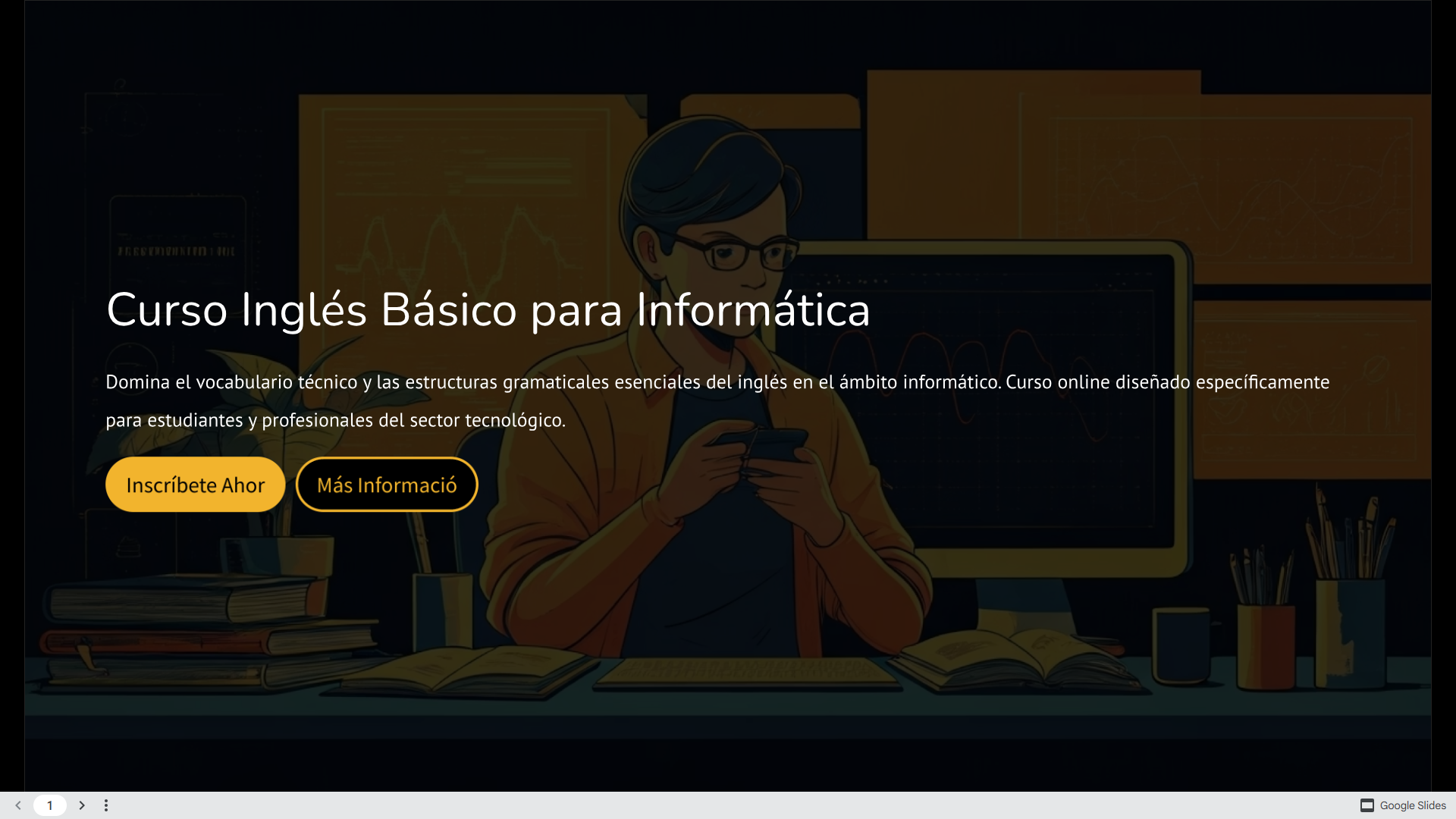 Accediendo al curso de Inglés Básico para Informática